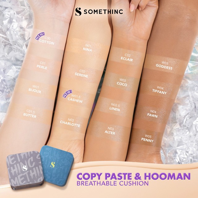 somethinc copy paste breathable mesh cushion spf 33 pa++/alas bedak somethinc copy paste breathable mesh cushion spf 33 pa++/alas bedak