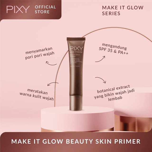 pixy make it glow beauty skin primer spf 35 pa++ 25ml pixy make it glow beauty skin primer spf 35 pa++ 25ml