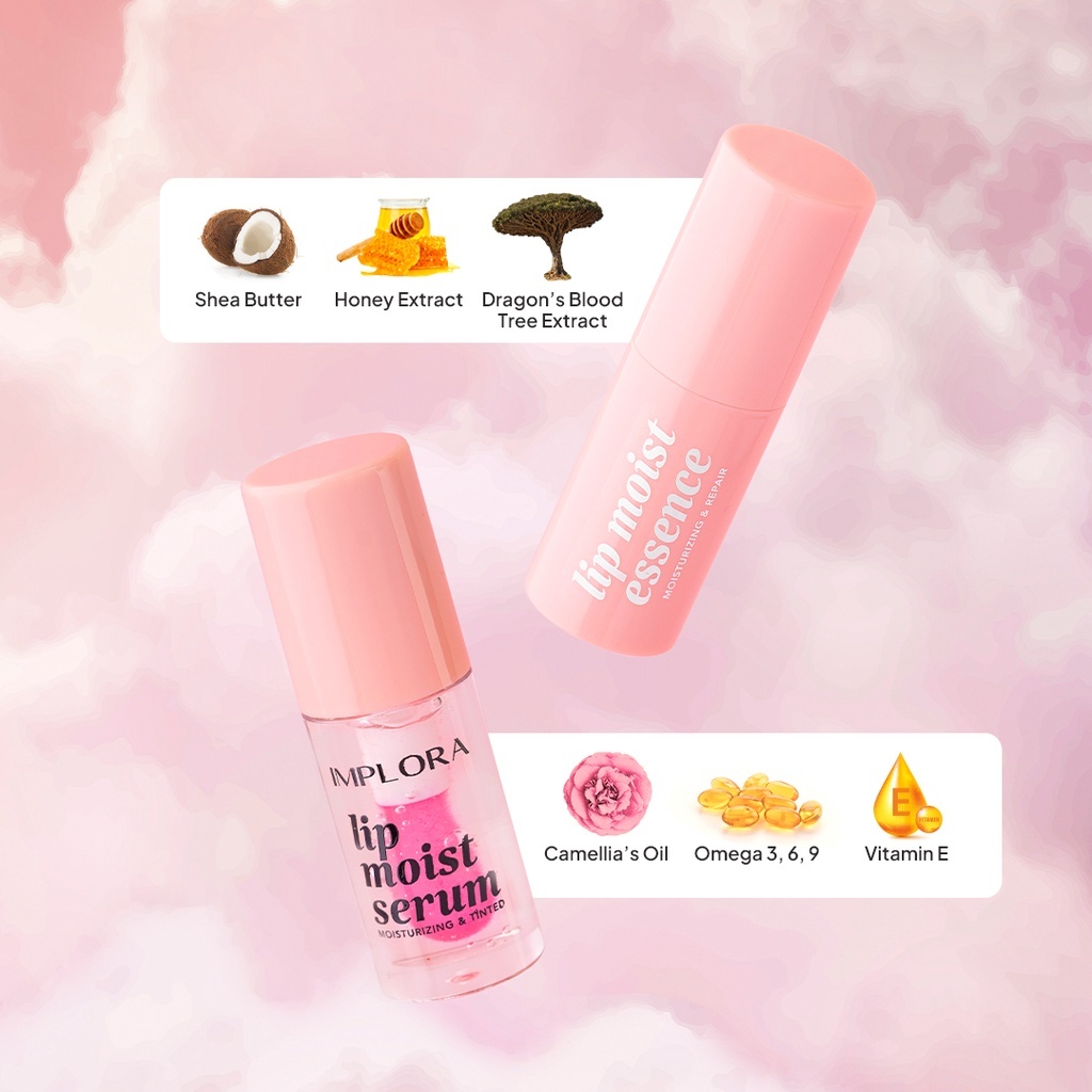 implora lip moist essence & lip moist serum 2.85g/serum bibir/pelembab bibir implora lip moist essence & lip moist serum 2.85g/serum bibir/pelembab bibir