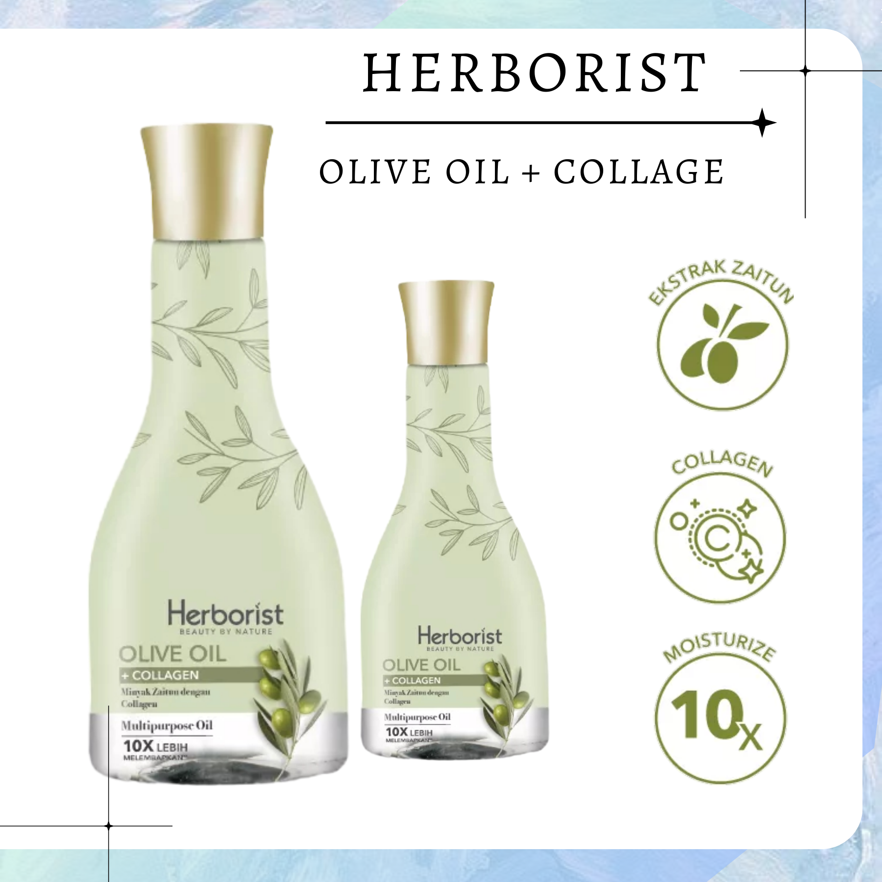 herborist olive oil + collagen 150ml 75ml herborist olive oil + collagen 150ml 75ml