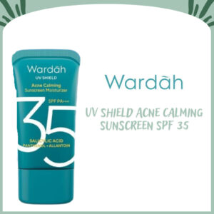 wardah uv shield acne calming sunscreen moisturizer spf 35 pa+++ 35ml
