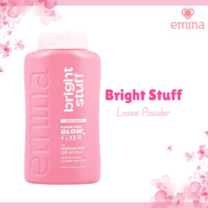 emina bright stuff loose powder 55g/bedak tabur cerah instan matte