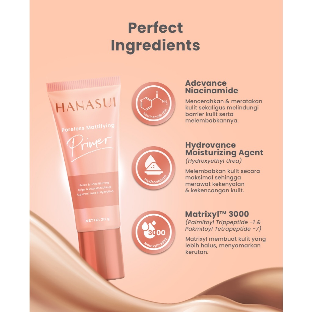 hanasui poreless mattifying primer 20g hanasui poreless mattifying primer 20g