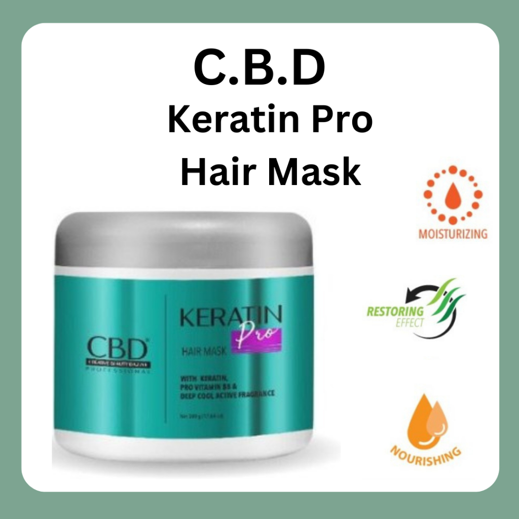 cbd professional keratin pro daily use hair mask 500g / masker rambut cbd professional keratin pro daily use hair mask 500g / masker rambut