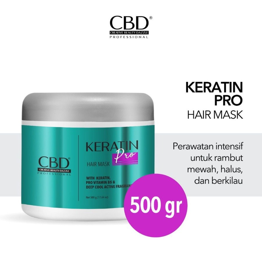 cbd professional keratin pro daily use hair mask 500g / masker rambut cbd professional keratin pro daily use hair mask 500g / masker rambut