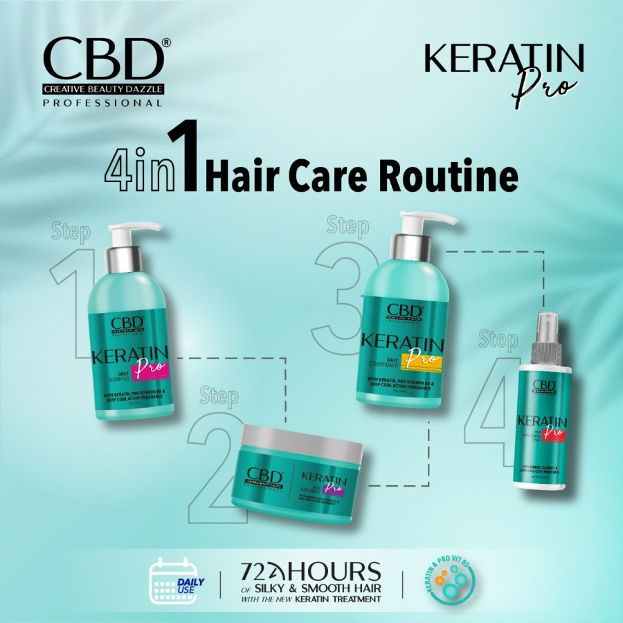 cbd professional keratin pro daily use hair mask 500g / masker rambut cbd professional keratin pro daily use hair mask 500g / masker rambut
