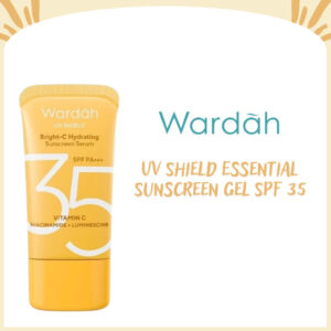 wardah uv shield essential sunscreen gel spf 35 pa +++ 40 ml