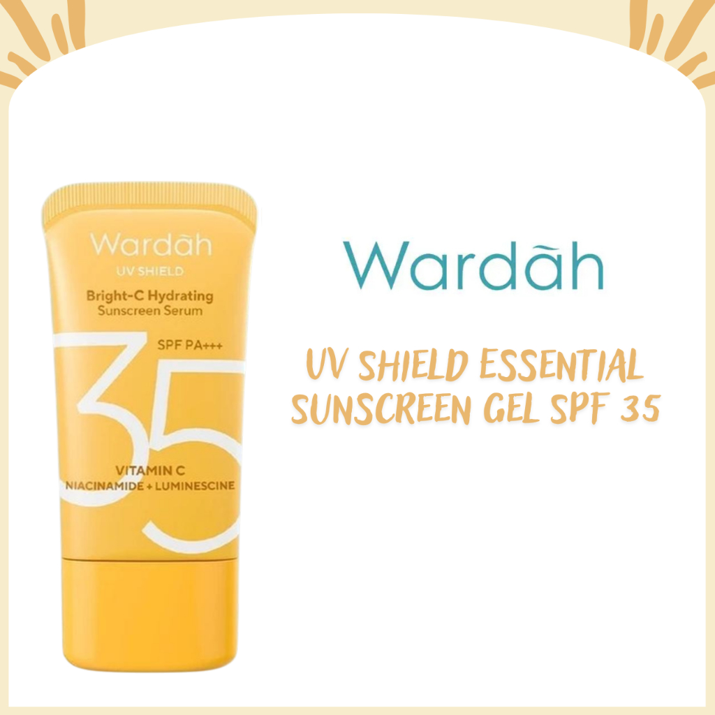 wardah uv shield essential sunscreen gel spf 35 pa +++ 40 ml wardah uv shield essential sunscreen gel spf 35 pa +++ 40 ml