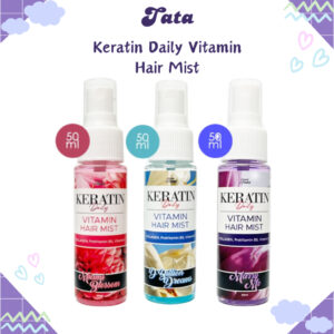 tata keratin daily vitamin hair mist 50ml/serum rambut