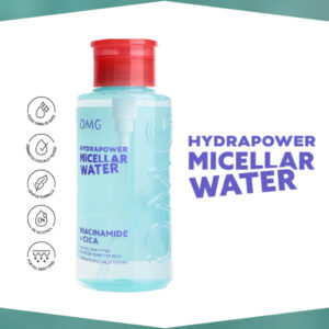 omg oh my glow hydrapower micellar water 65ml and 300ml/pembersih make up