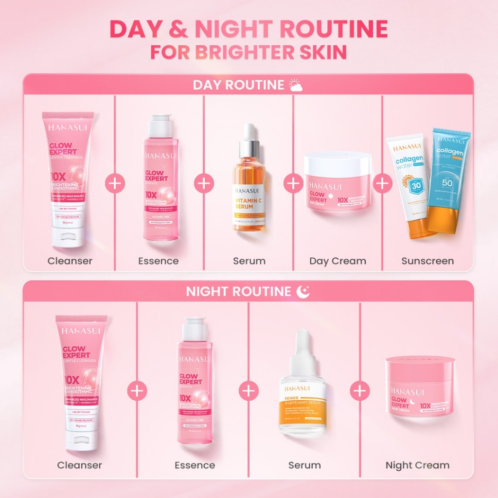hanasui glow expert toner essence 105ml/toner wajah hanasui glow expert toner essence 105ml/toner wajah