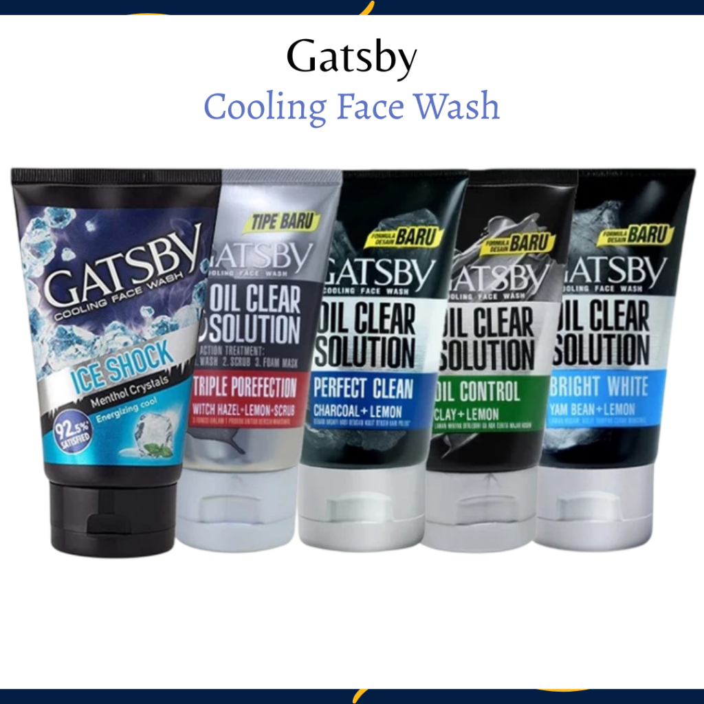 gatsby cooling face wash 100g/pembersih wajah gatsby cooling face wash 100g/pembersih wajah