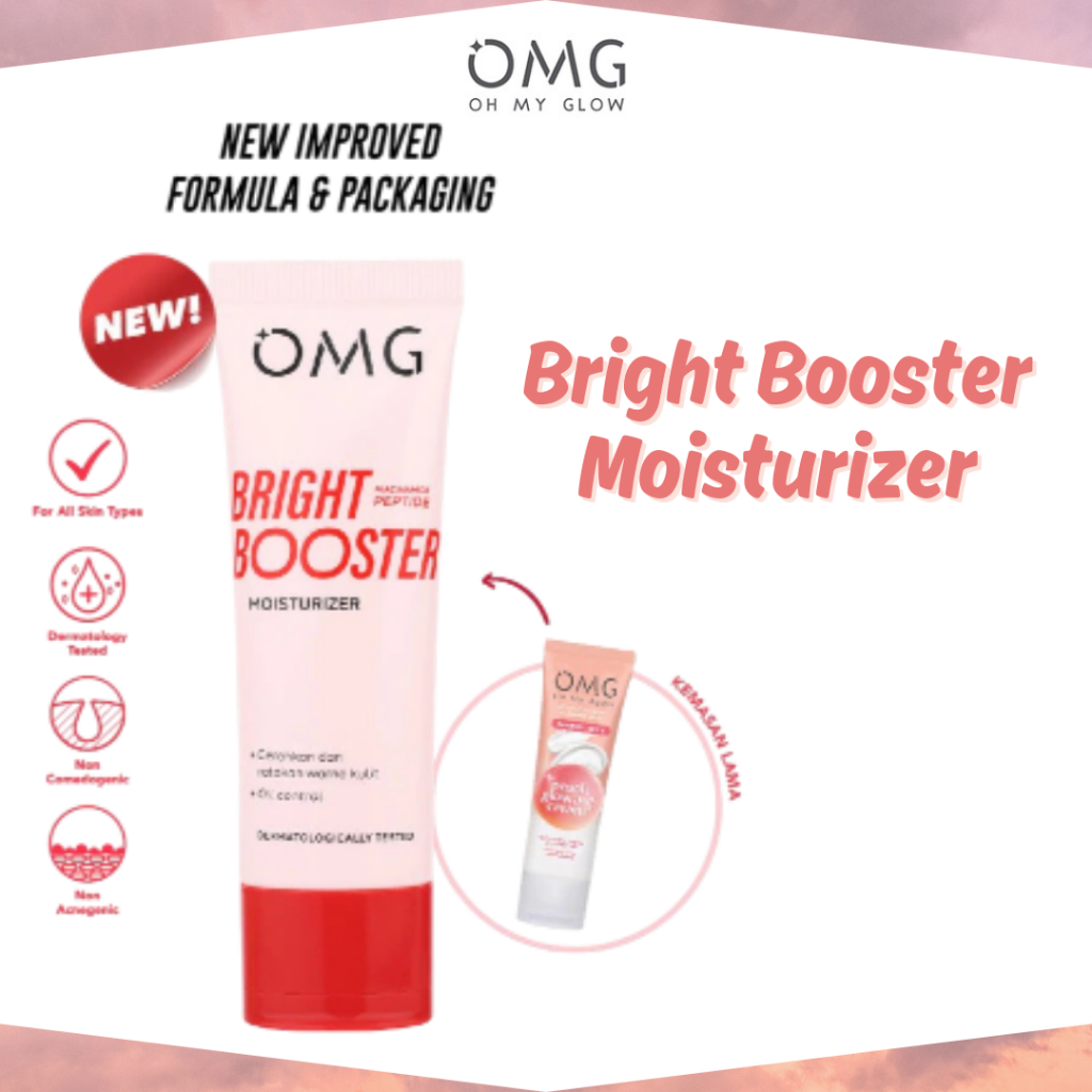 omg oh my glow bright booster moisturizer 25g/pelembab wajah omg oh my glow bright booster moisturizer 25g/pelembab wajah