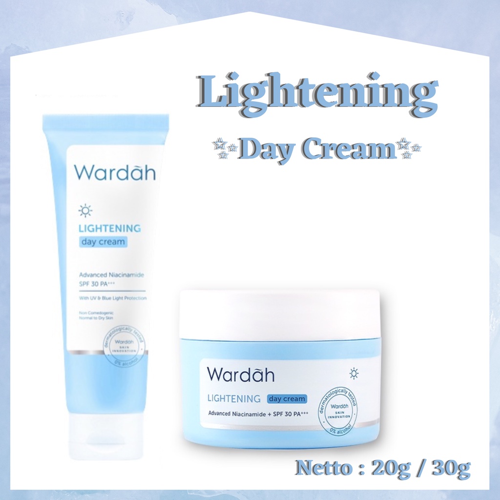 wardah lightening glowshot day moisturizer 20ml and 30g/pelembab wajah wardah lightening glowshot day moisturizer 20ml and 30g/pelembab wajah
