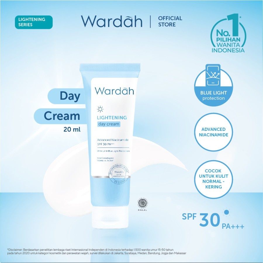 wardah lightening glowshot day moisturizer 20ml and 30g/pelembab wajah wardah lightening glowshot day moisturizer 20ml and 30g/pelembab wajah