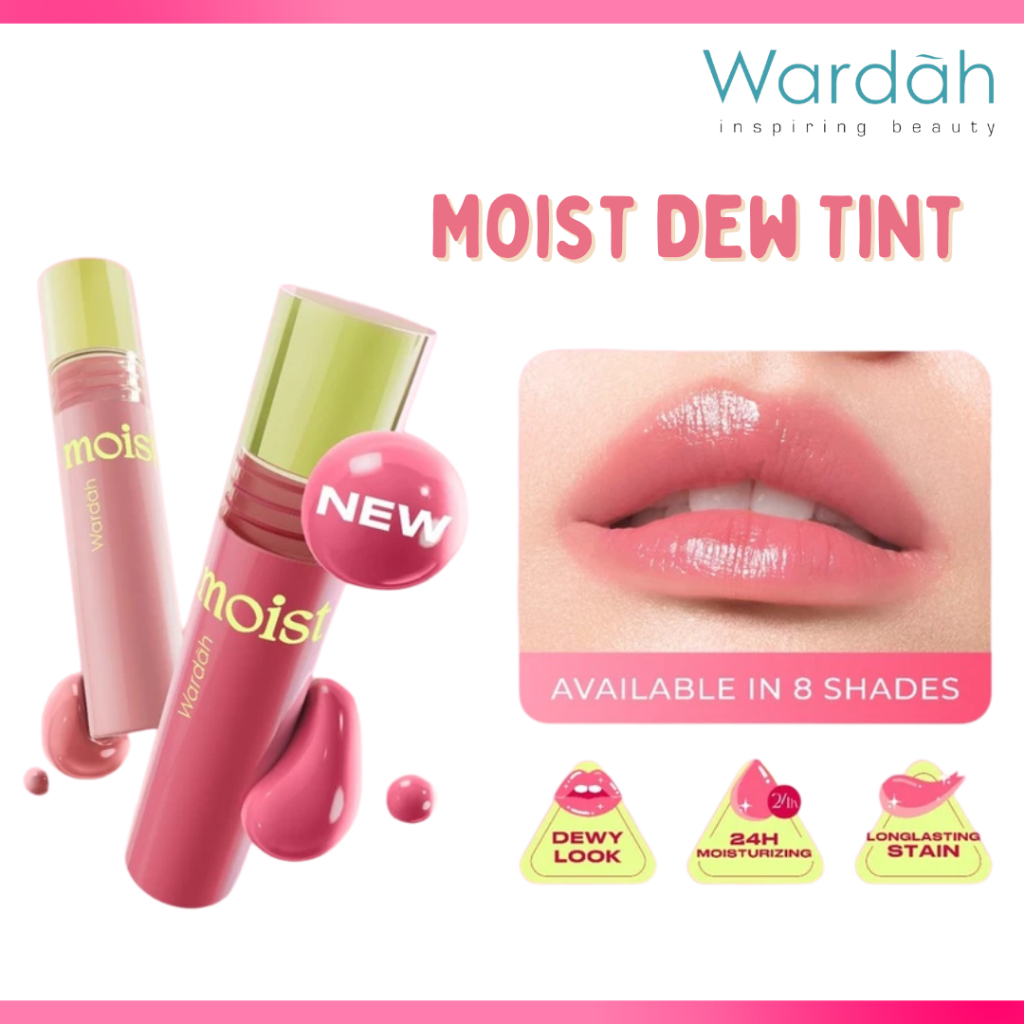 wardah moist dew tint 3g/lip tint wardah moist dew tint 3g/lip tint