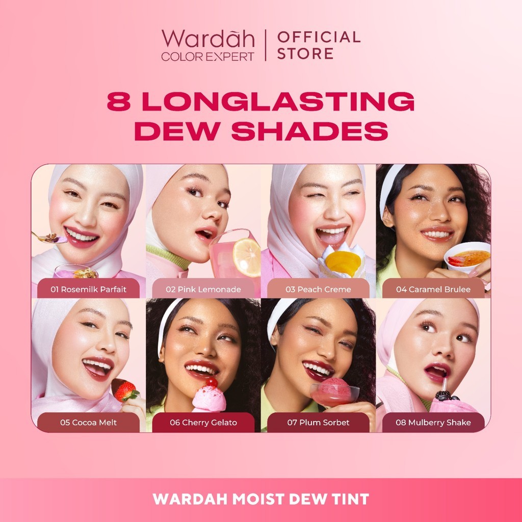 wardah moist dew tint 3g/lip tint wardah moist dew tint 3g/lip tint