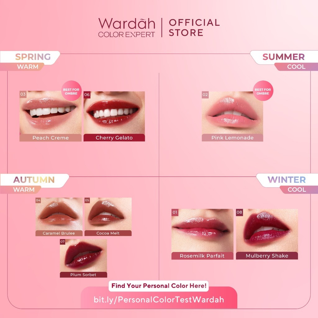 wardah moist dew tint 3g/lip tint wardah moist dew tint 3g/lip tint