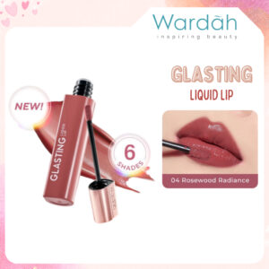 wardah glasting liquid lip 3.5g/hi pigmented glass color