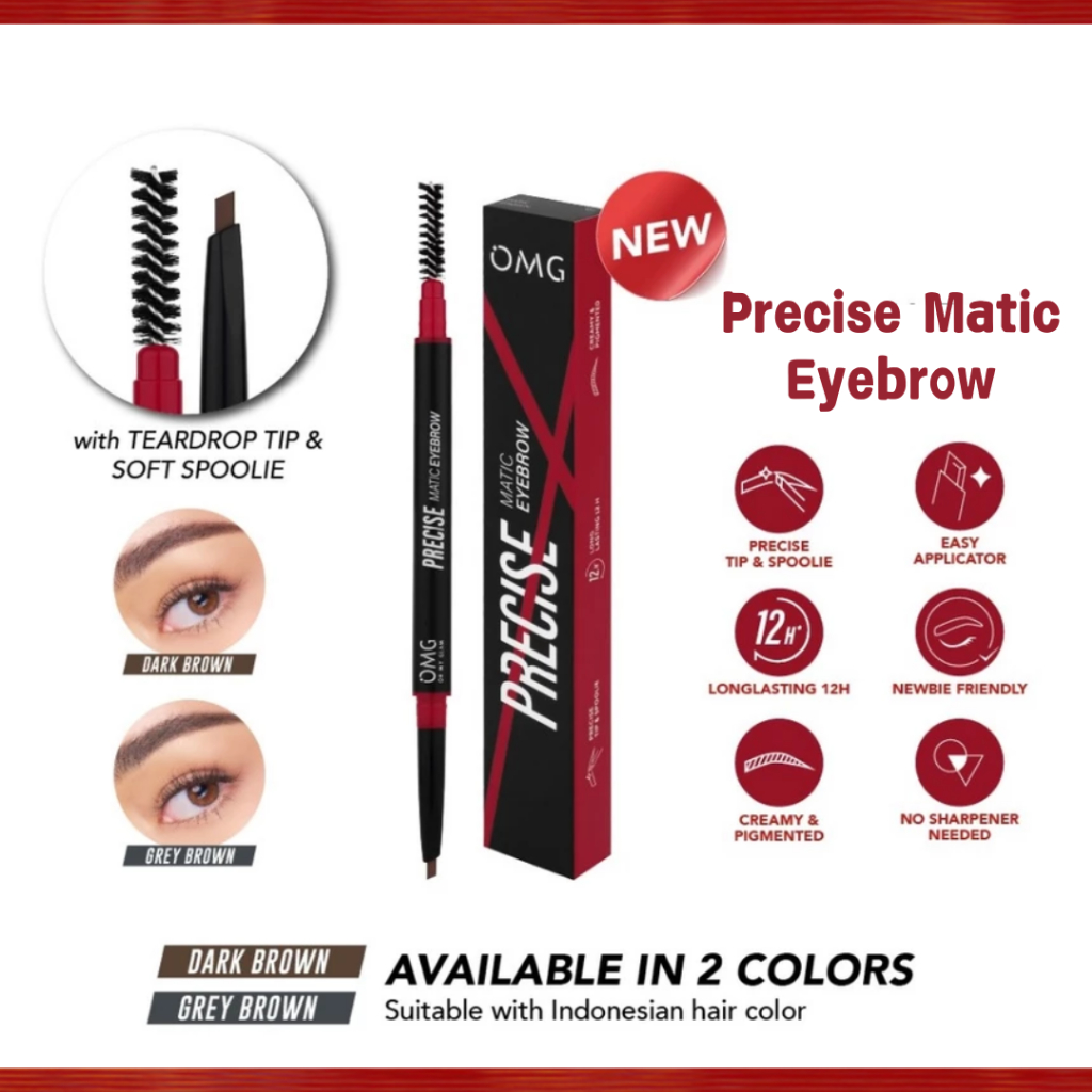 omg oh my glam precise matic eyebrow/pensil alis omg oh my glam precise matic eyebrow/pensil alis