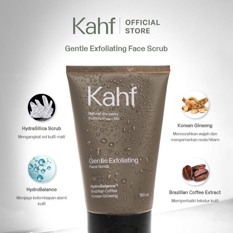 kahf brightening and dark spot scrub face wash 100ml kahf brightening and dark spot scrub face wash 100ml
