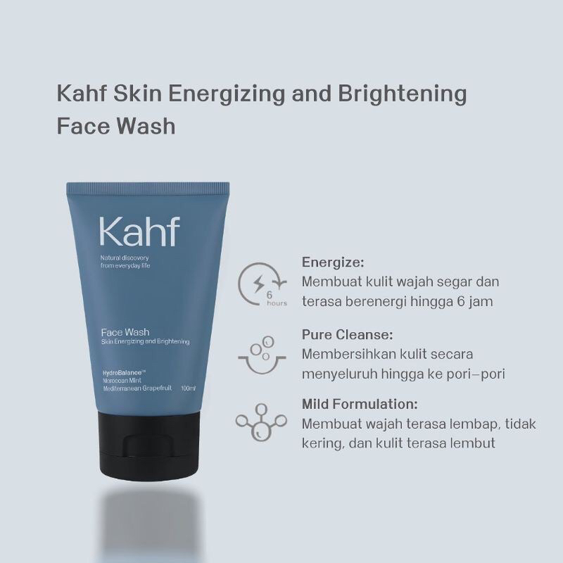 kahf men face wash 100ml | oil & acne control | skin energizing & brightening | oil & comedo defense kahf men face wash 100ml | oil & acne control | skin energizing & brightening | oil & comedo defense