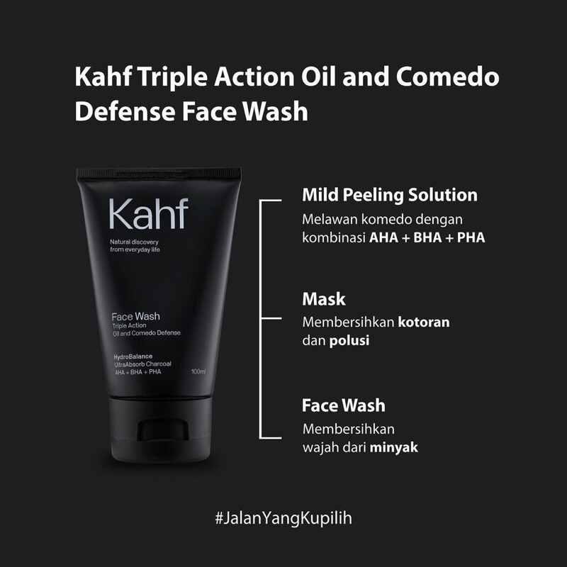 kahf men face wash 100ml | oil & acne control | skin energizing & brightening | oil & comedo defense kahf men face wash 100ml | oil & acne control | skin energizing & brightening | oil & comedo defense
