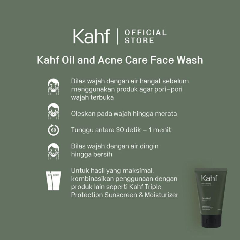 kahf men face wash 100ml | oil & acne control | skin energizing & brightening | oil & comedo defense kahf men face wash 100ml | oil & acne control | skin energizing & brightening | oil & comedo defense