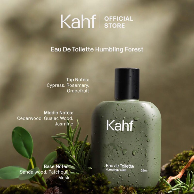 kahf men eau de toilette parfume 35ml/parfum pria kahf men eau de toilette parfume 35ml/parfum pria