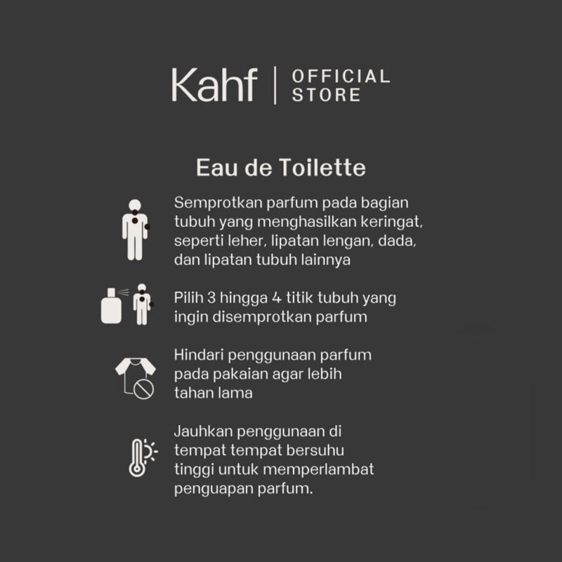 kahf men eau de toilette parfume 35ml/parfum pria kahf men eau de toilette parfume 35ml/parfum pria