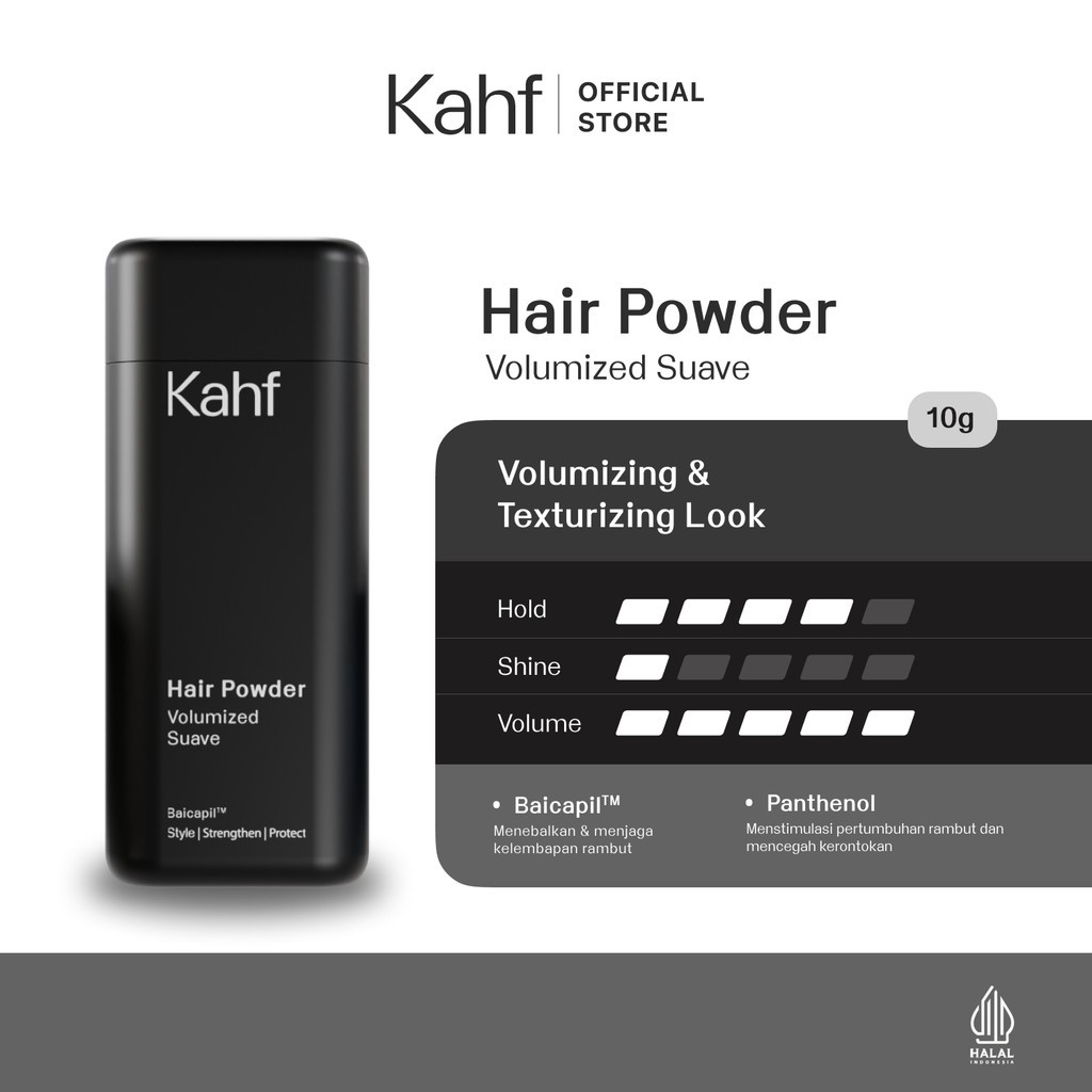 kahf volumized suave hair powder 10g kahf volumized suave hair powder 10g