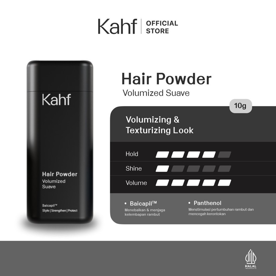 kahf volumized suave hair powder 10g kahf volumized suave hair powder 10g