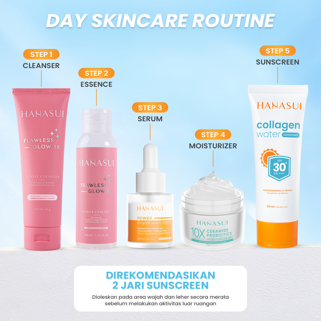 hanasui collagen water sunscreen spf 30+ pa+++ 30ml/tabir surya hanasui collagen water sunscreen spf 30+ pa+++ 30ml/tabir surya