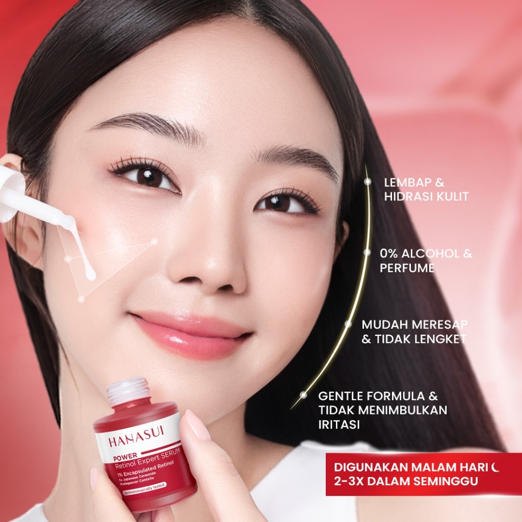 hanasui power retinol expert serum 20ml/serum wajah hanasui power retinol expert serum 20ml/serum wajah