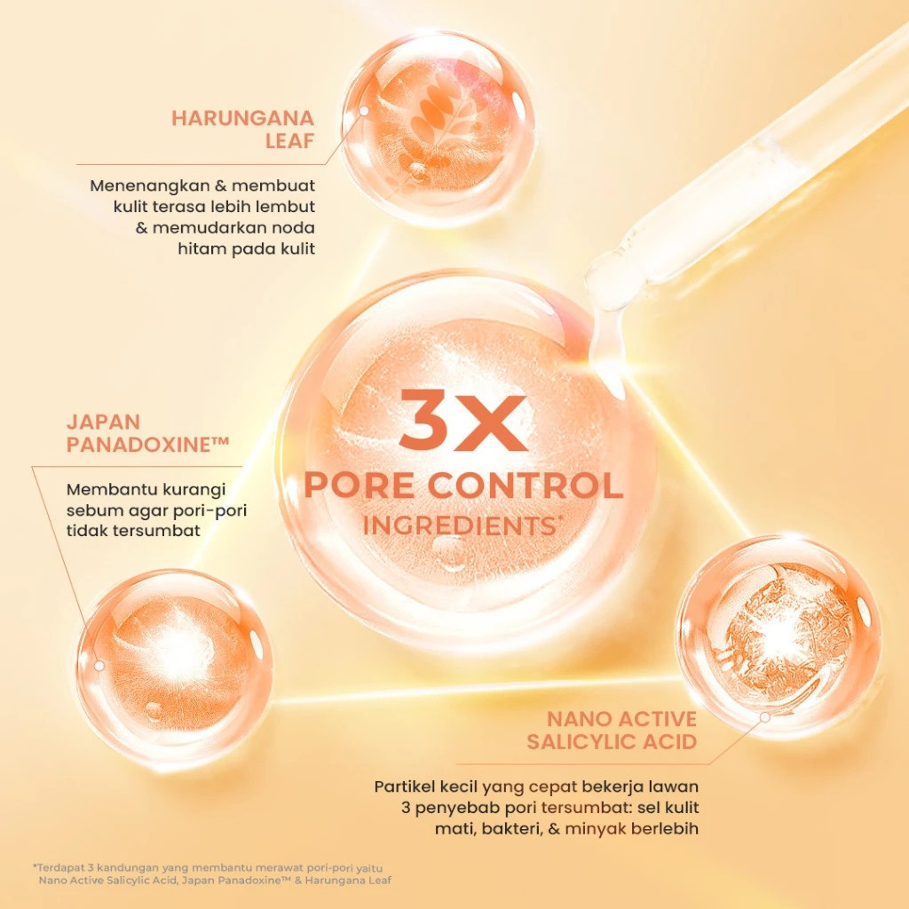 hanasui power mini pore serum 20ml/serum wajah hanasui power mini pore serum 20ml/serum wajah