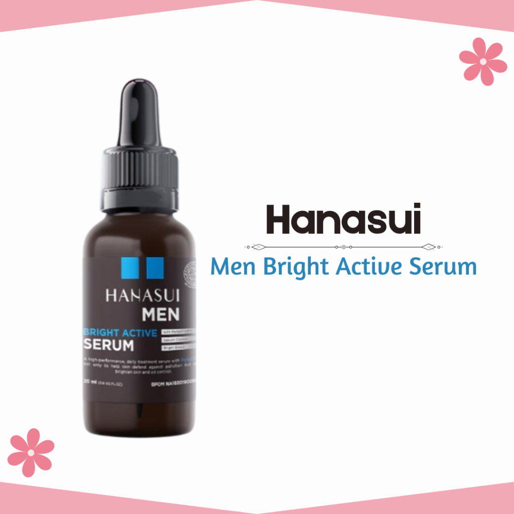 hanasui men bright active serum 20ml/serum wajah hanasui men bright active serum 20ml/serum wajah