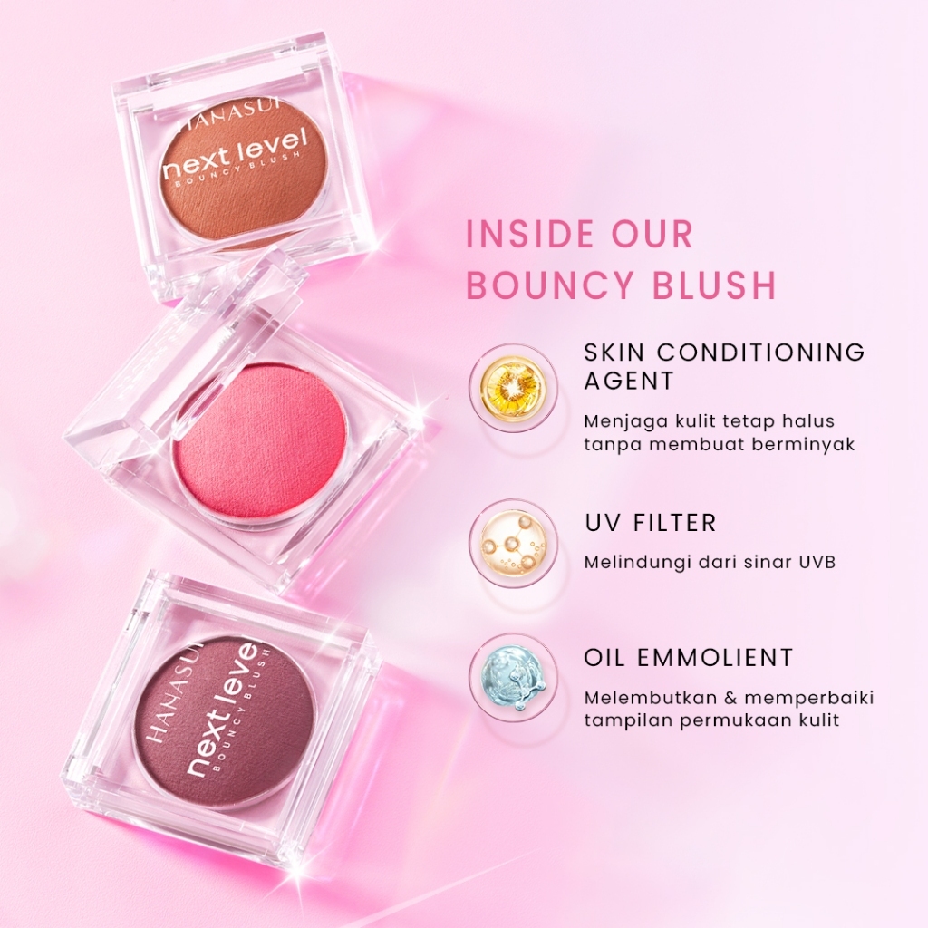 hanasui next level bouncy blush on/perona pipi hanasui next level bouncy blush on/perona pipi