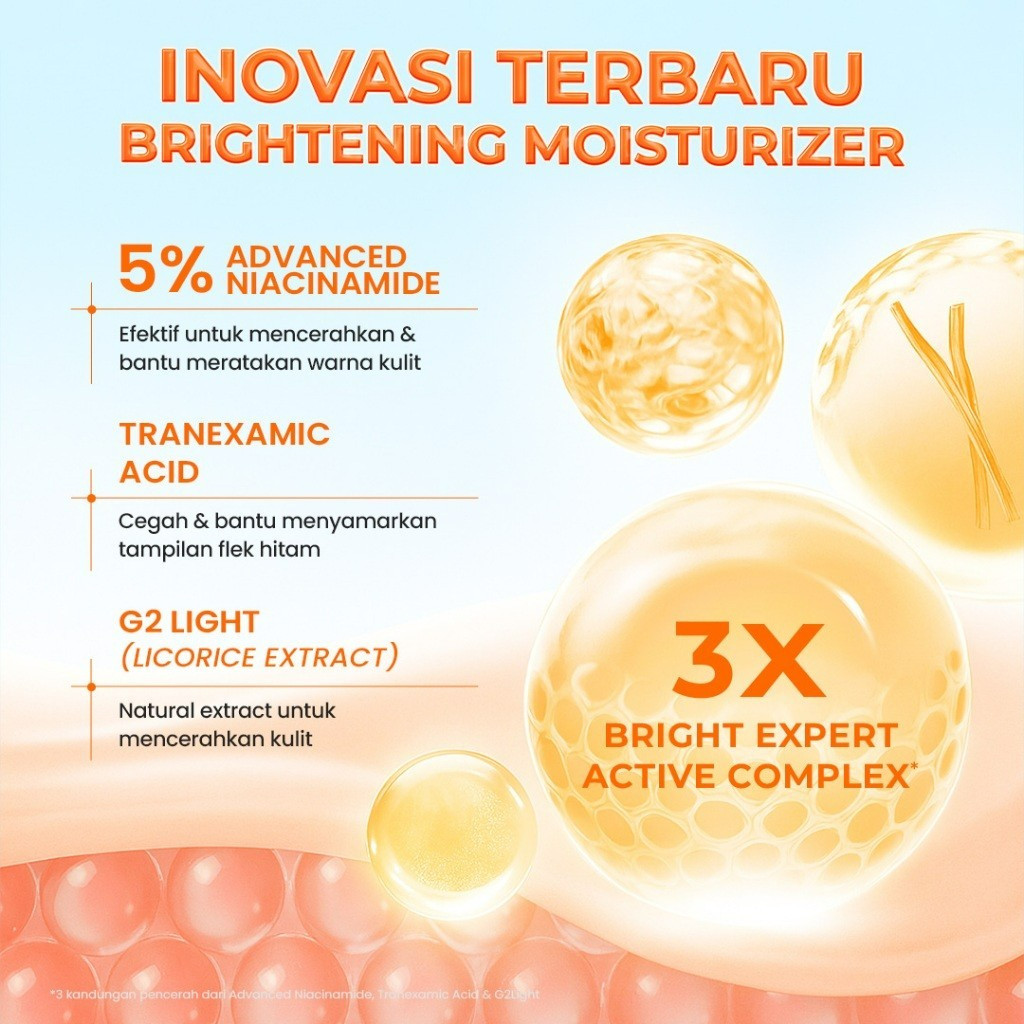 hanasui bright expert tranexamic acid moisturizer gel 30g/pelembab wajah hanasui bright expert tranexamic acid moisturizer gel 30g/pelembab wajah