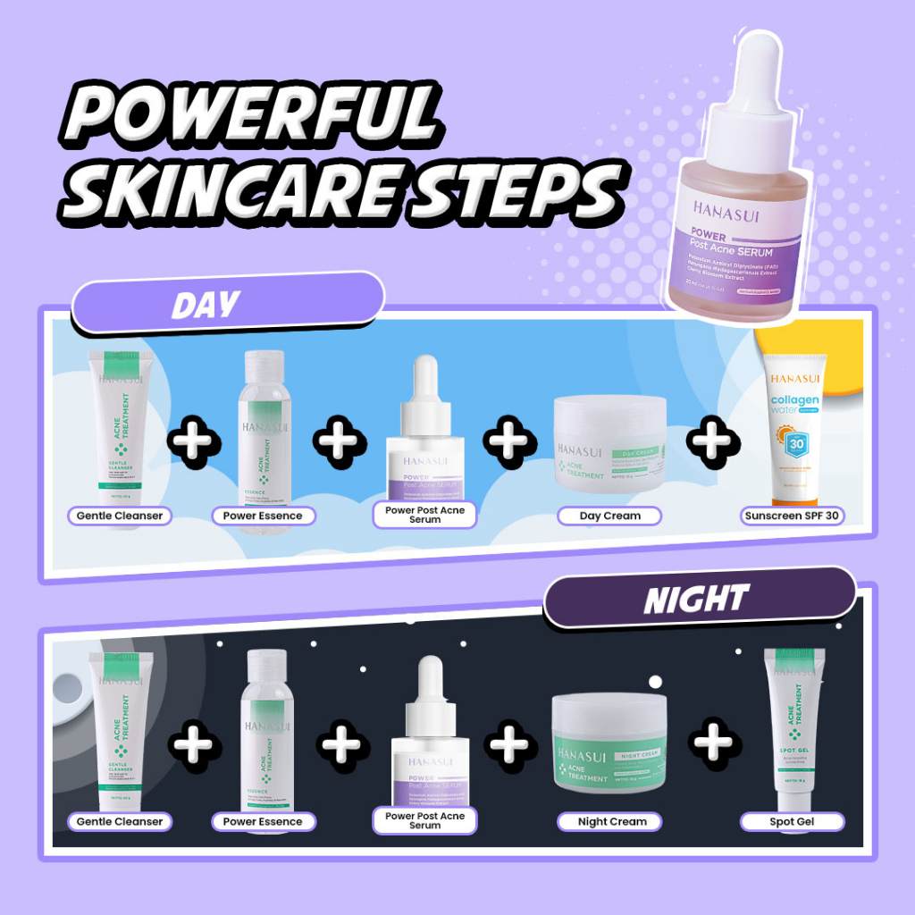 hanasui power post acne serum 20ml/serum jerawat hanasui power post acne serum 20ml/serum jerawat
