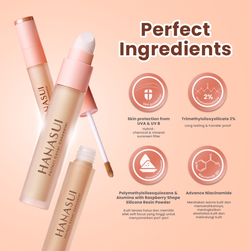 hanasui perfect cover concealer 4,5g hanasui perfect cover concealer 4,5g