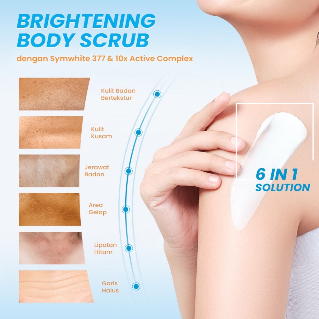 hanasui brightening body scrub 200g/lulur badan hanasui brightening body scrub 200g/lulur badan