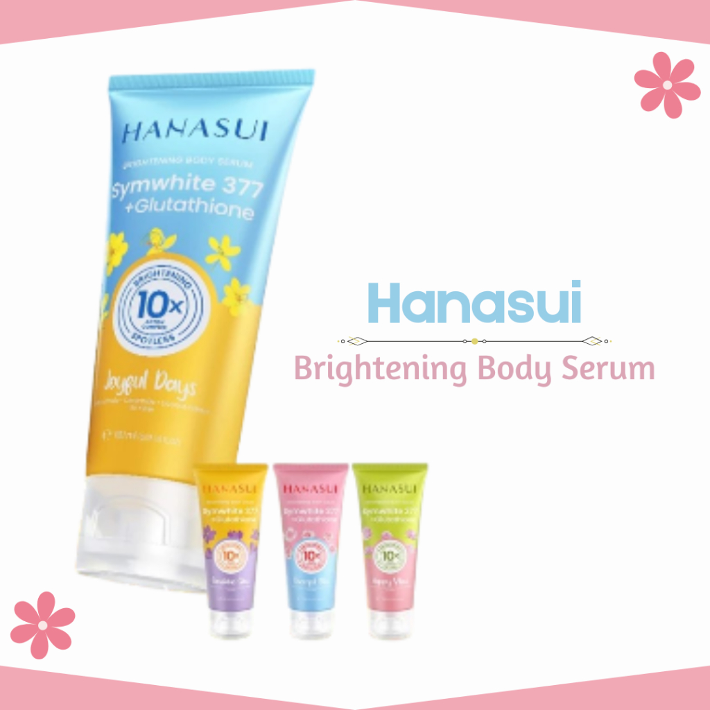 hanasui brightening body serum 180ml/losion tubuh hanasui brightening body serum 180ml/losion tubuh