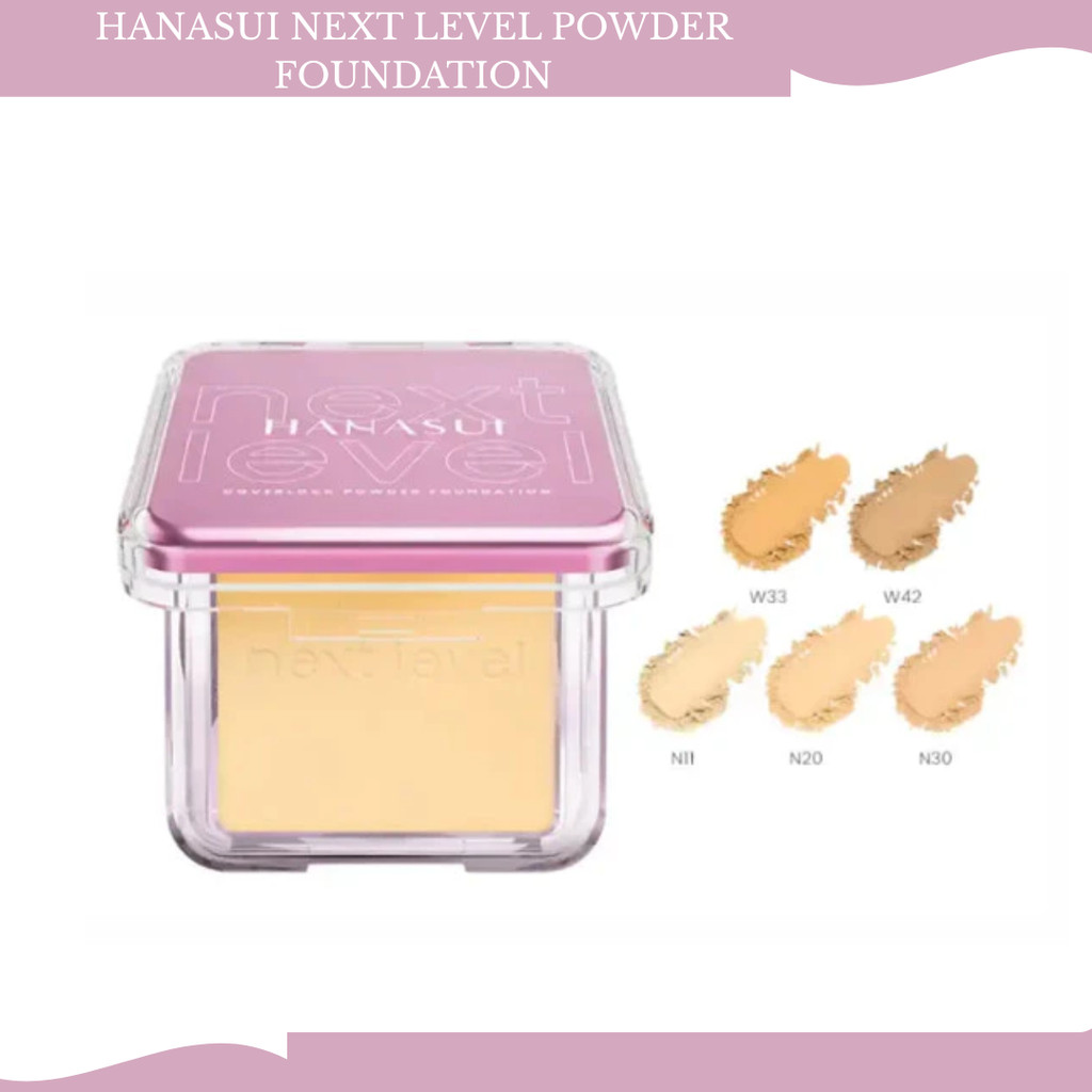 hanasui next level coverlock powder foundation 10g/bedak padat hanasui next level coverlock powder foundation 10g/bedak padat