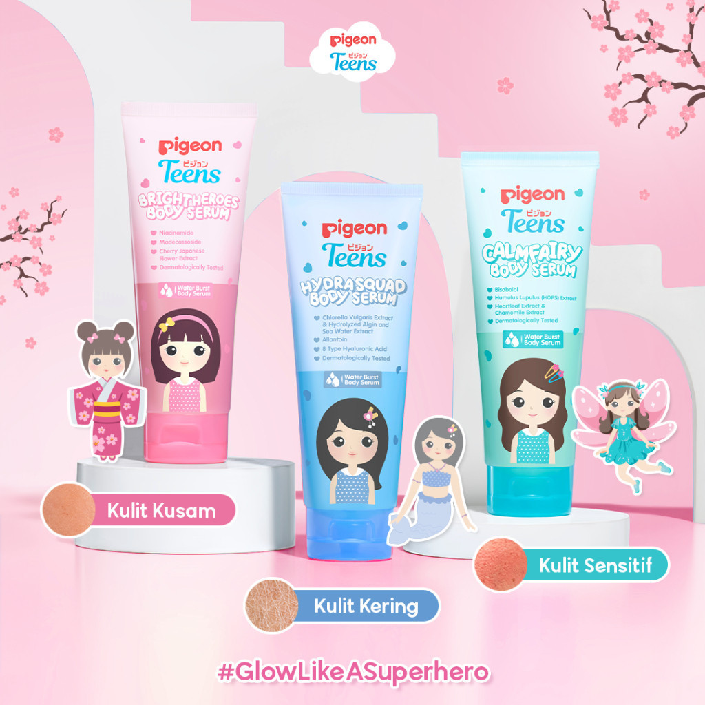 pigeon teens body serum 100ml/losion tubuh pigeon teens body serum 100ml/losion tubuh