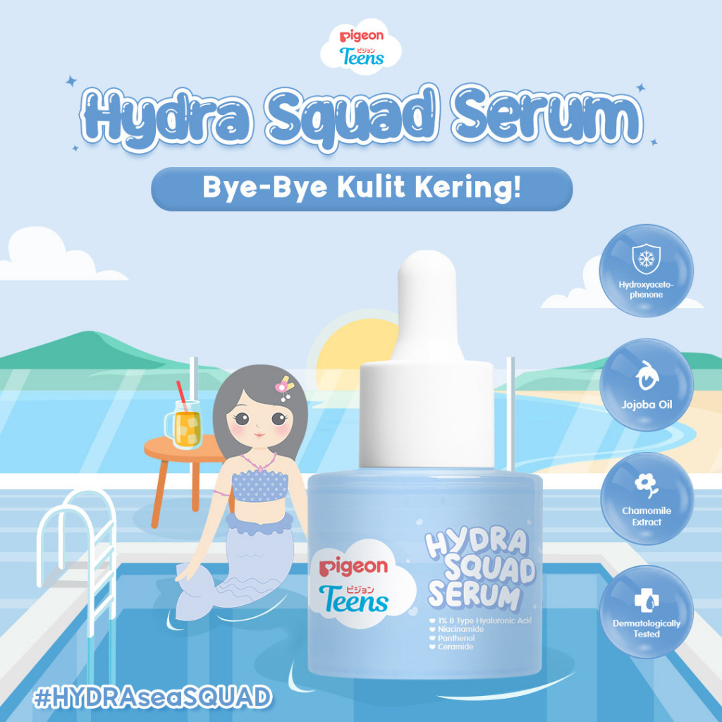 pigeon teens hydra squad serum 20ml/serum wajah pigeon teens hydra squad serum 20ml/serum wajah