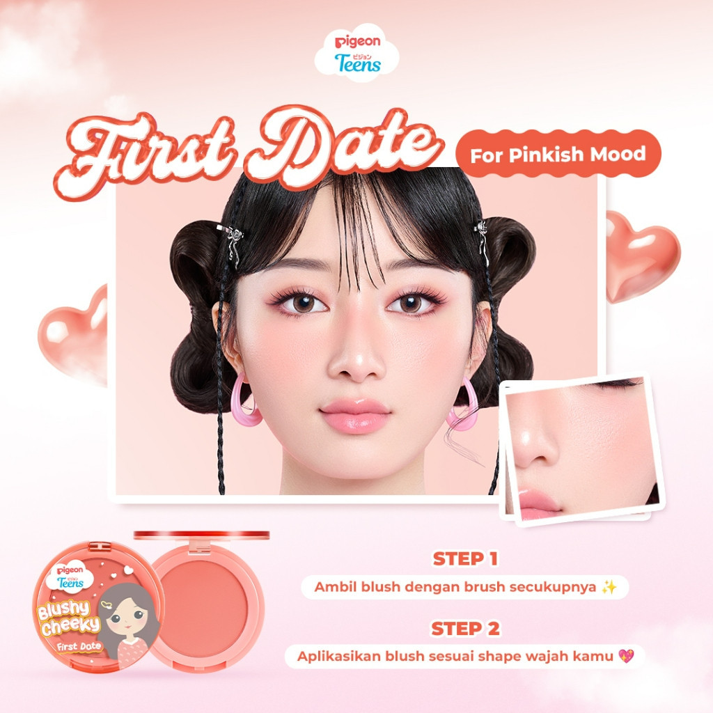 pigeon teens blushy cheeky 3.4g/blush on/perona pipi pigeon teens blushy cheeky 3.4g/blush on/perona pipi
