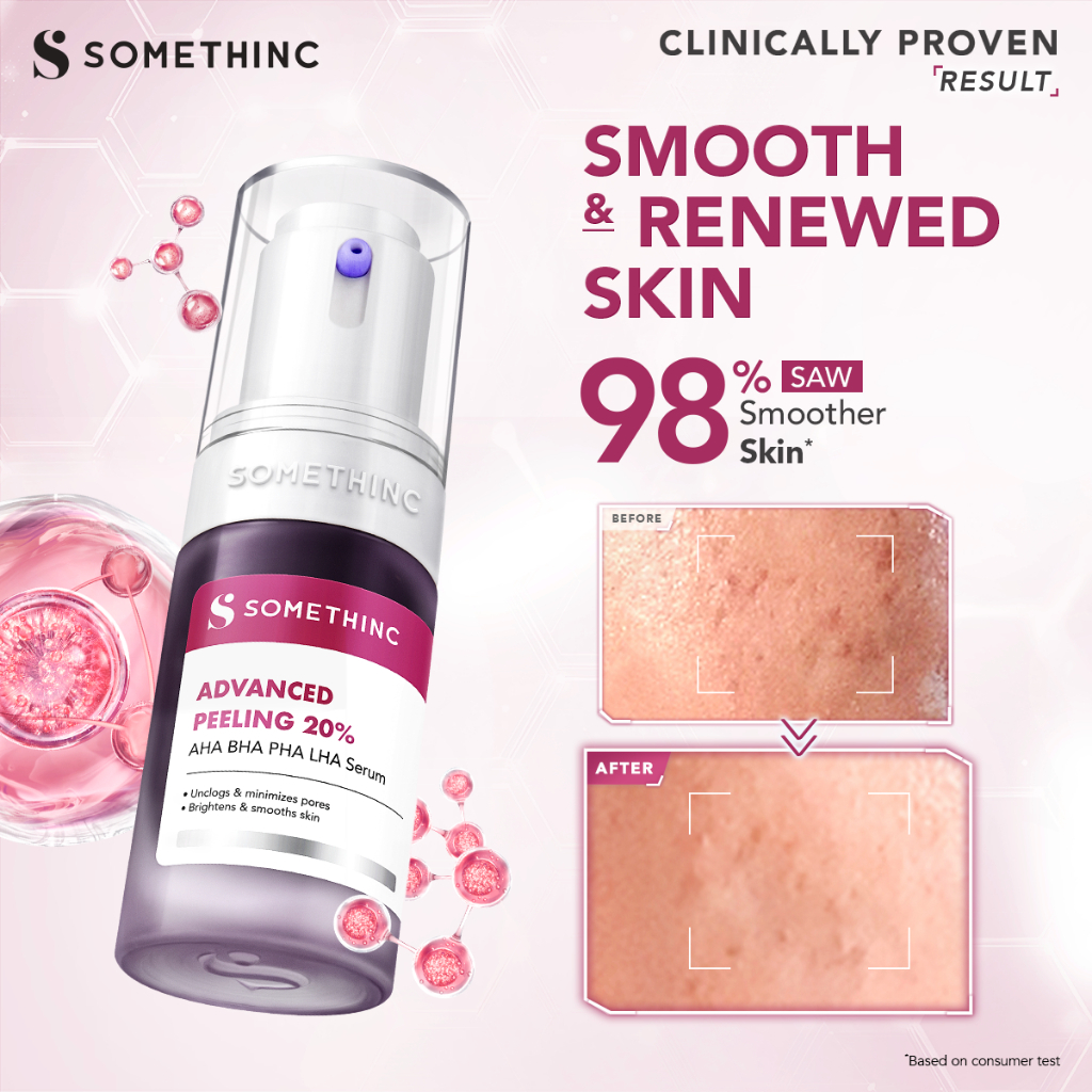 somethinc advanced peeling 20% aha bha pha lha serum 20ml/serum eksfoliasi somethinc advanced peeling 20% aha bha pha lha serum 20ml/serum eksfoliasi