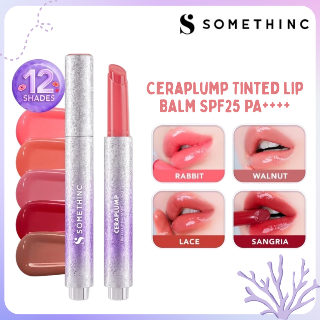 somethinc ceraplump tinted lip balm spf 25 pa++++/pelembab bibir somethinc ceraplump tinted lip balm spf 25 pa++++/pelembab bibir