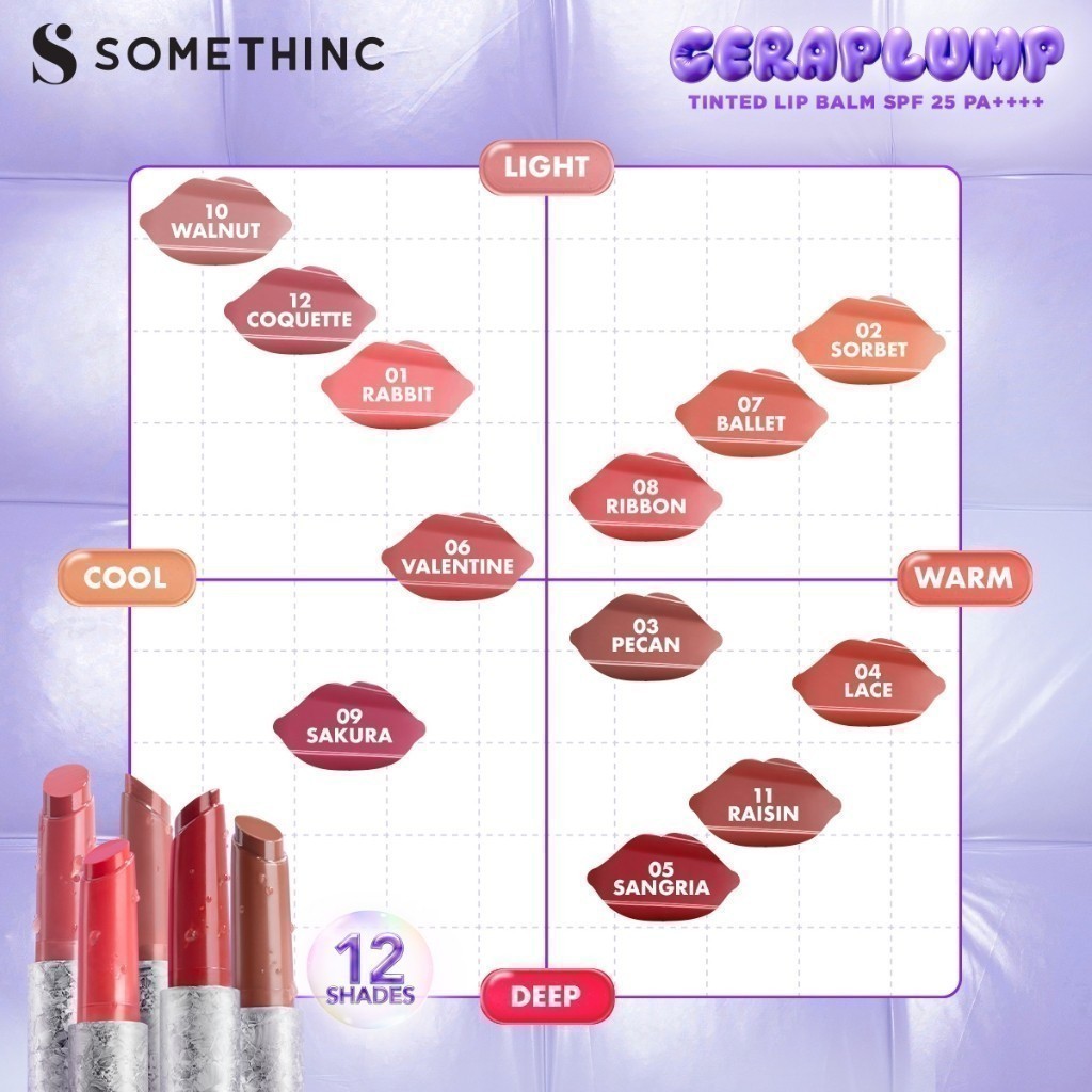 somethinc ceraplump tinted lip balm spf 25 pa++++/pelembab bibir somethinc ceraplump tinted lip balm spf 25 pa++++/pelembab bibir