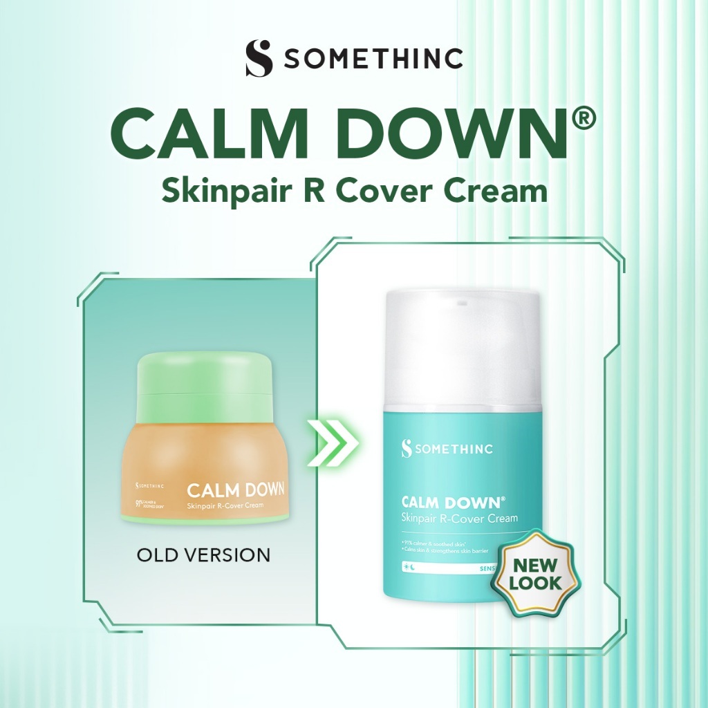 somethinc calm down skinpair r cover cream moisturizer/pelembab wajah somethinc calm down skinpair r cover cream moisturizer/pelembab wajah